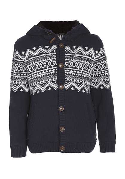 Volcom Kruz Hooded - Blu Bambini Accogliente Knitwear (B3714)